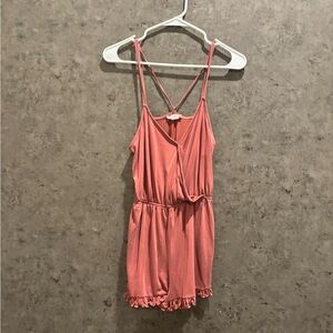 Pink Sleeveless Romper